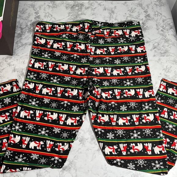 FASHION NOVA Sleighbells Ring Leggings II with Polar Bear Pattern Size 2X NWT - Picture 6 of 12